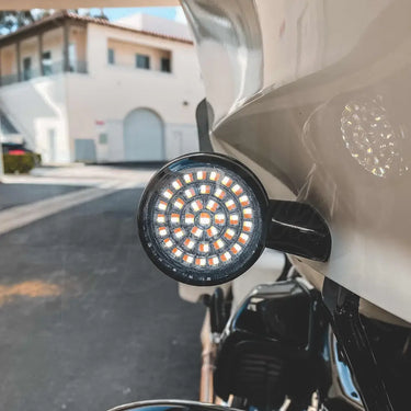 MOONSMC® MOONPODS V2 LED Turn Signals - White/Amber 1157 (Front) - Lighting Components
